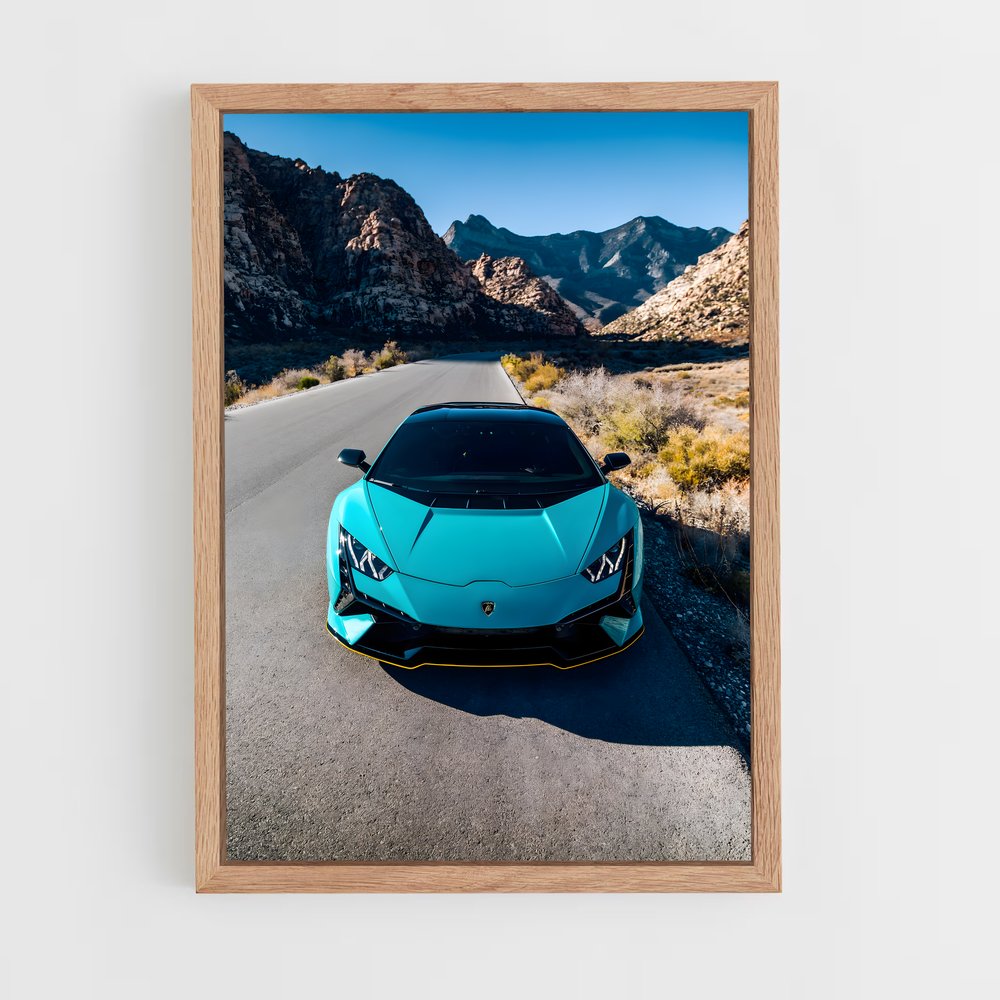 Poster Vitesse Saphir – affiche Lamborghini (vue 4)